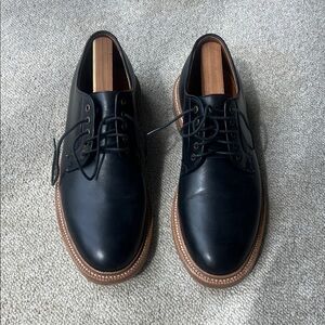 Classic Black Leather Men's Oxfords